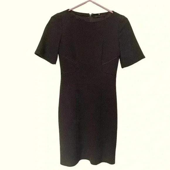 Elie Tahari Professional Dress,  Dark Brown Sheath Fully Lined Winter Weight - Picture 3 of 9